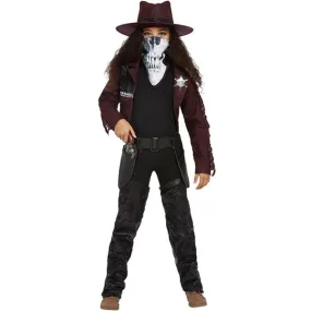 Girls Deluxe Dark Spirit Western Cowgirl Costume