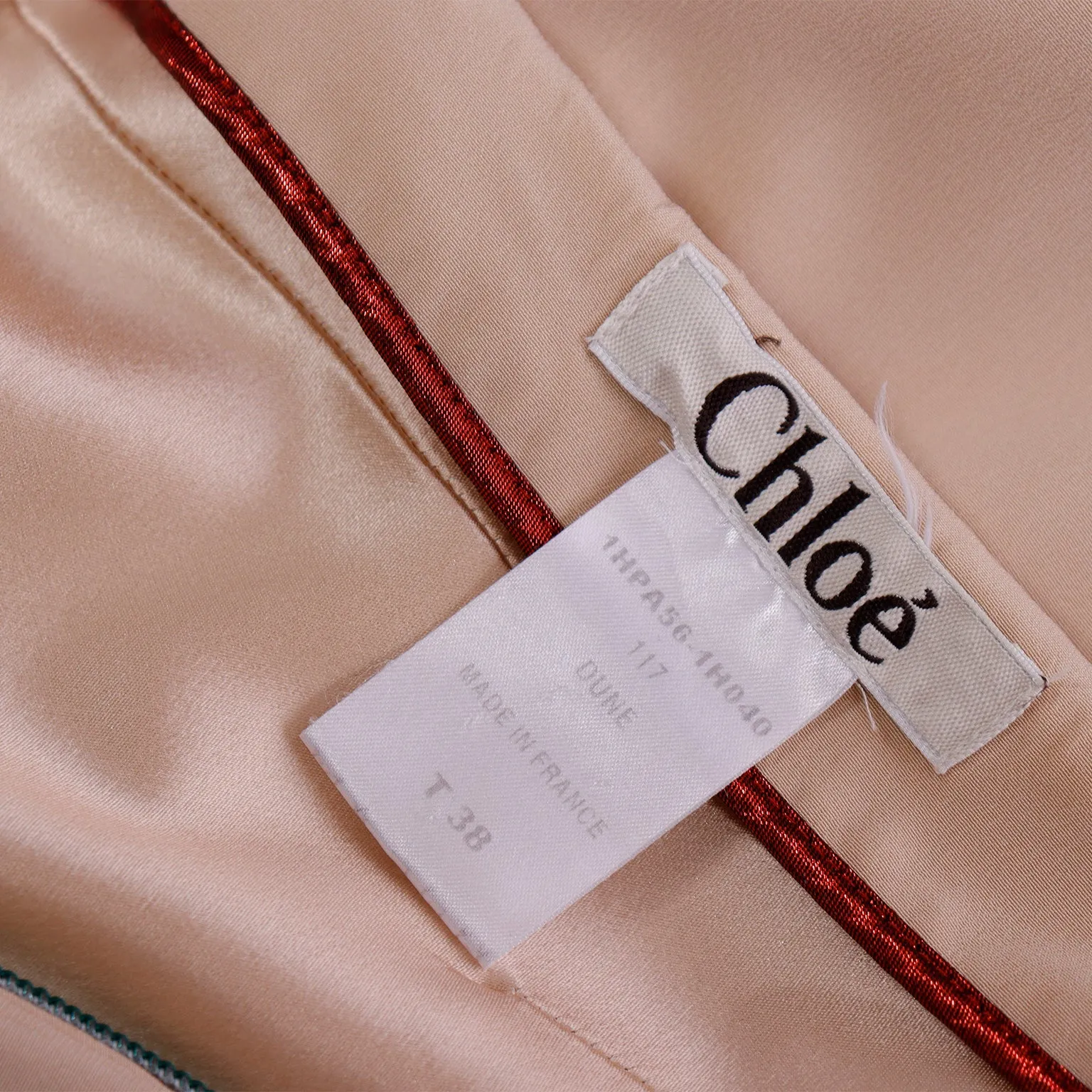 2000s Chloe Vintage Dune Sand Flared Trousers