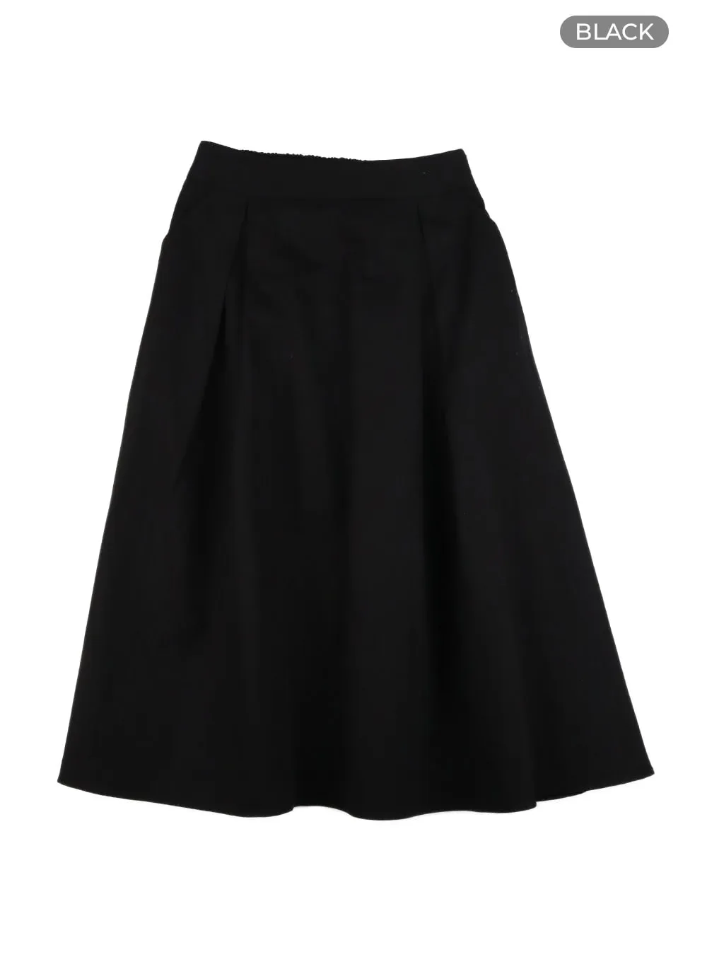 A-Line Flare Midi Skirt OY413