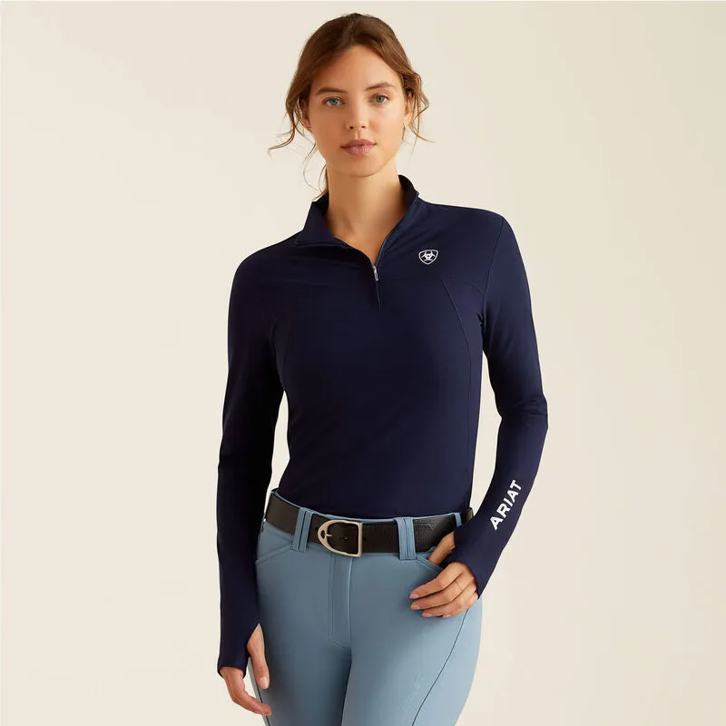 Ariat Lowell Quarter Zip Base Layer Navy