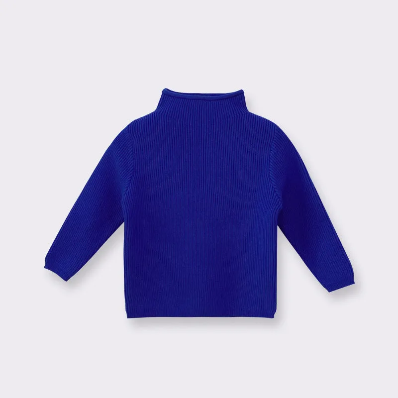 Baby Boy And Girl Solid Color Half Turtleneck Pullover Sweater by MyKids-USA™