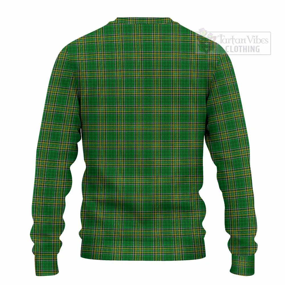 Bagwell Irish Clan Tartan Knitted Sweater with Coat of Arms