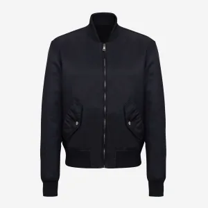 Balmain Signature Embroidery On Back Bomber Jacket