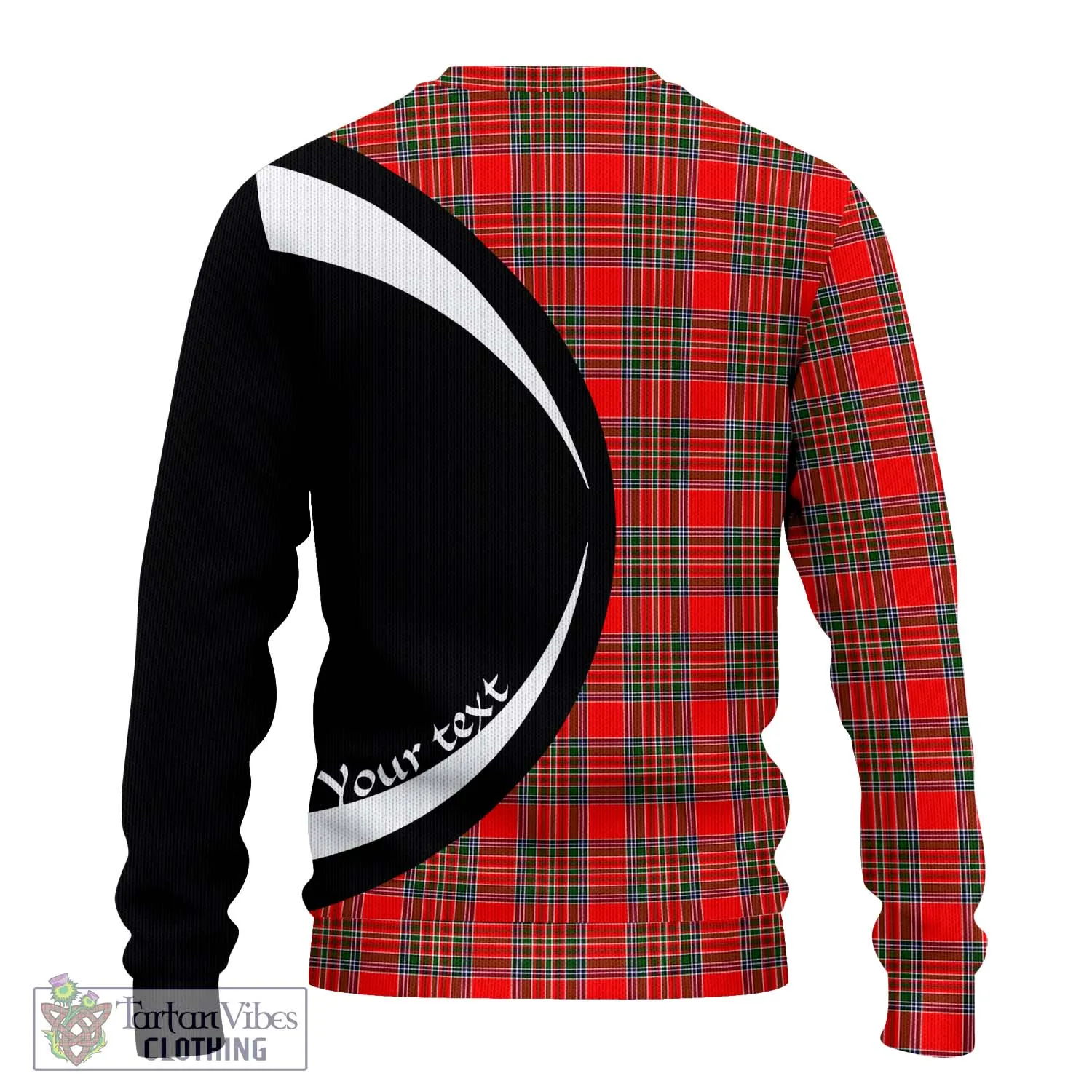 Binning Tartan Ugly Sweater with Family Crest Circle Style