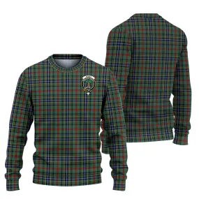 Bisset Tartan Ugly Sweater with Family Crest