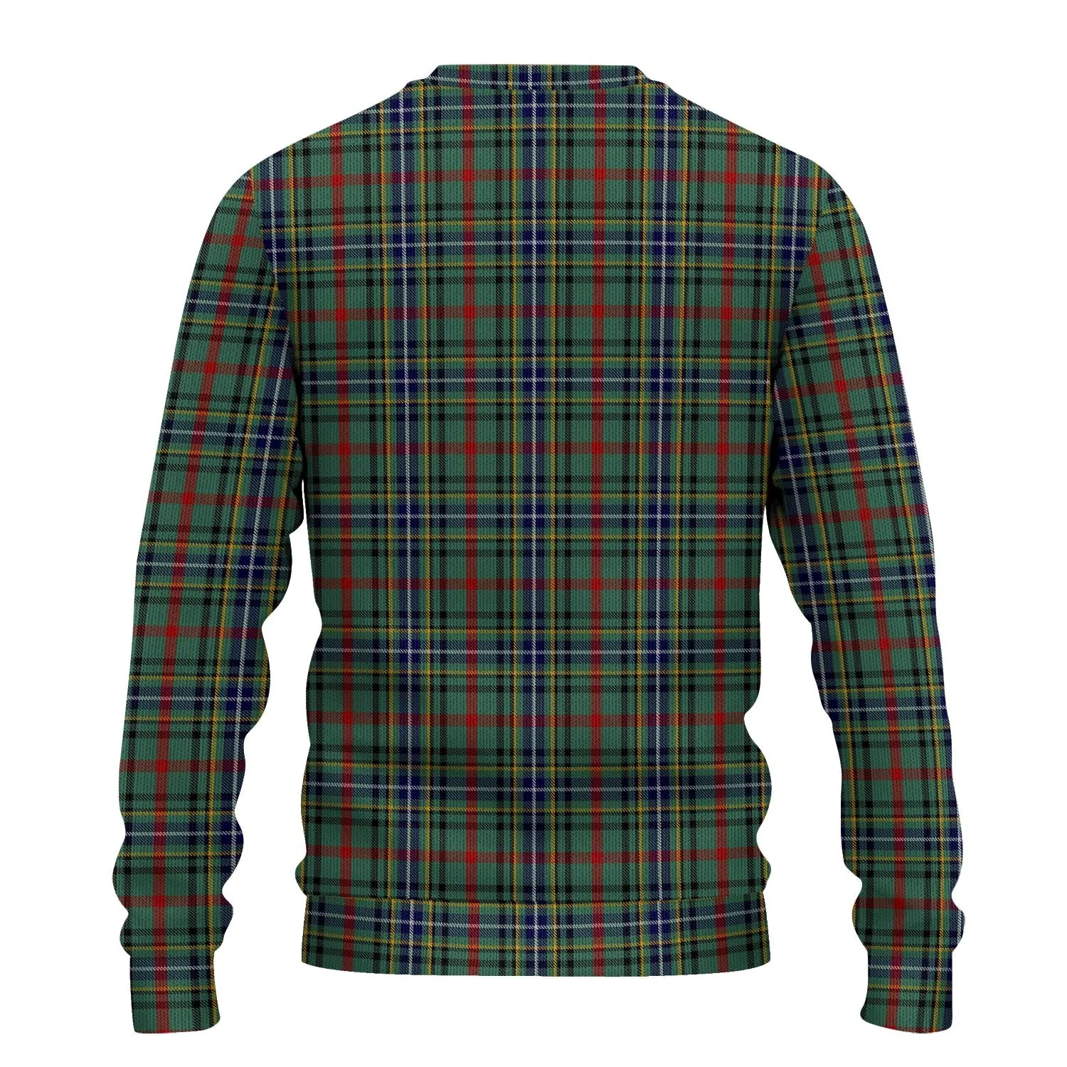 Bisset Tartan Ugly Sweater with Family Crest