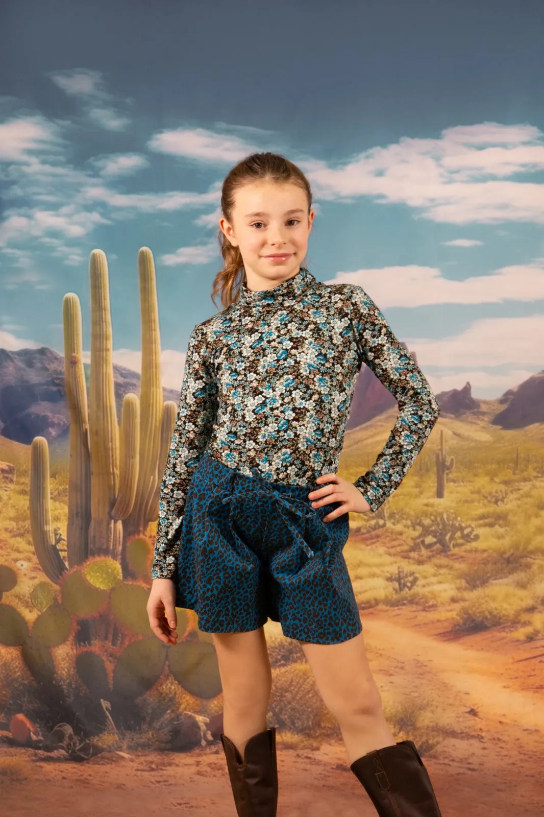 Blue Floral Top