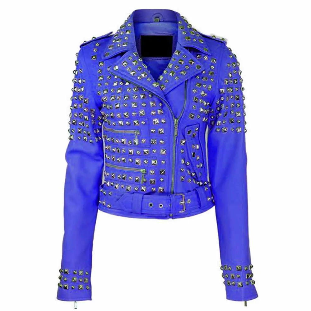 Brando Studded Motorcycle Leather Jacket