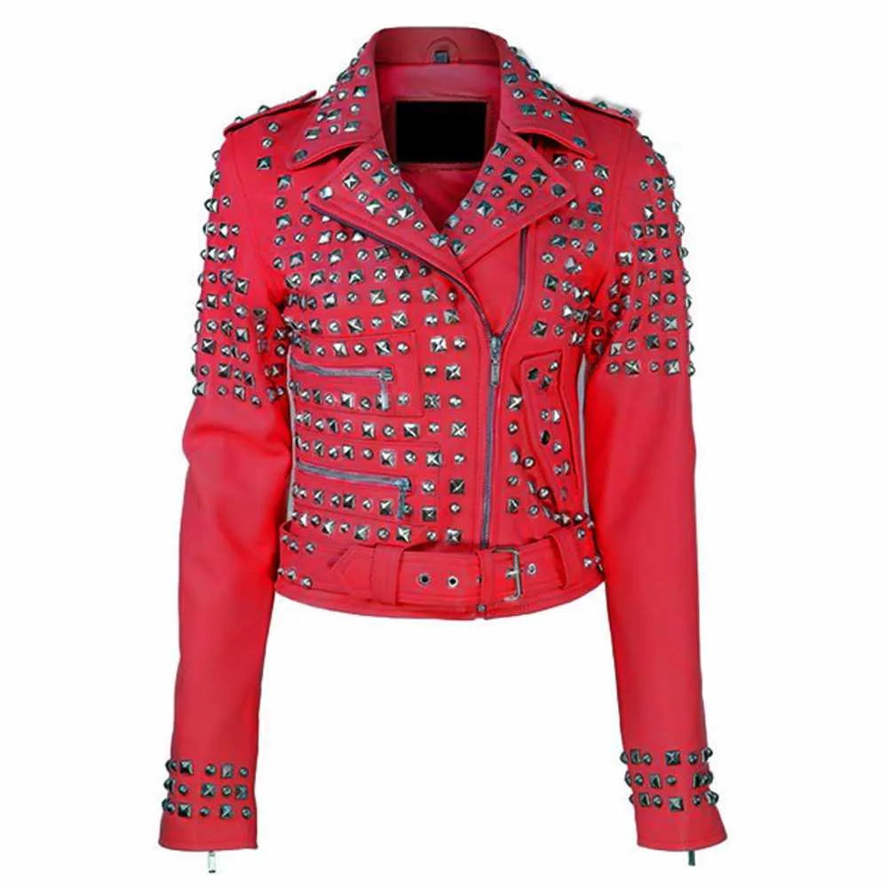 Brando Studded Motorcycle Leather Jacket