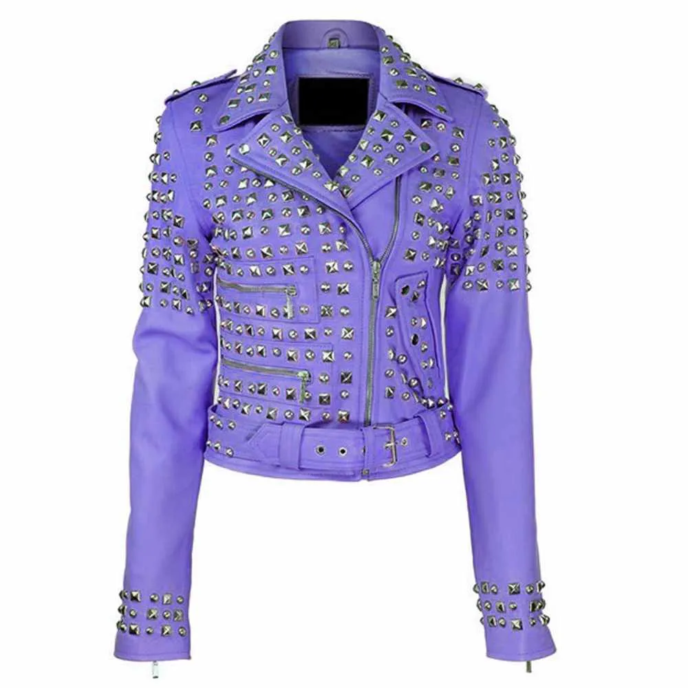 Brando Studded Motorcycle Leather Jacket