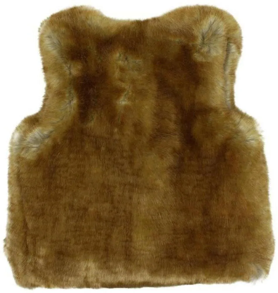 Brown Faux Fur Gilet