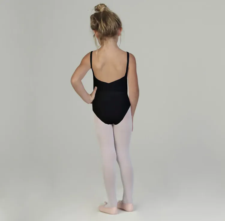 Bullet Pointe | Children's Pinch-Front Leotard | Black