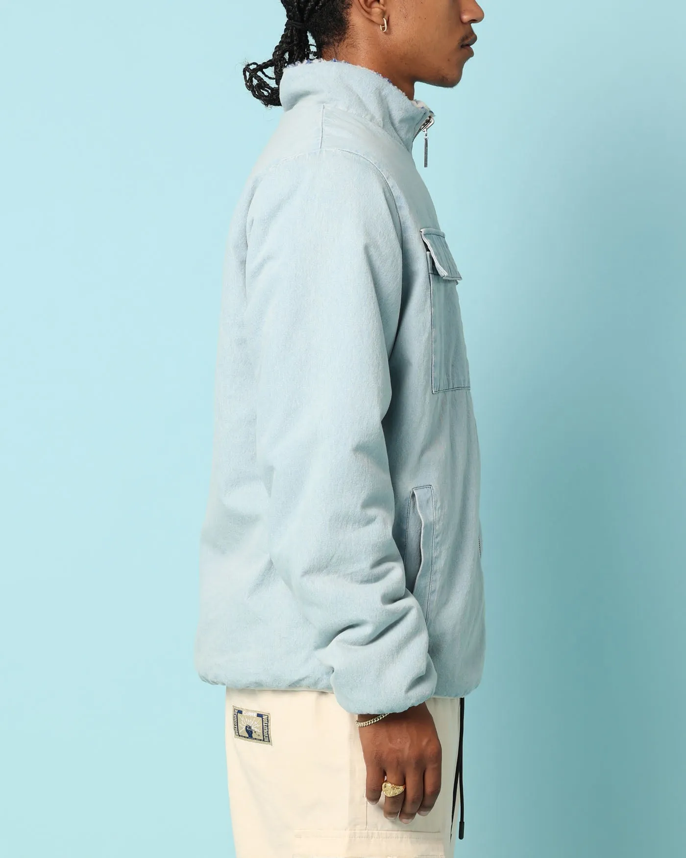 Carré Fragment Reversible Jacket Light Blue Denim