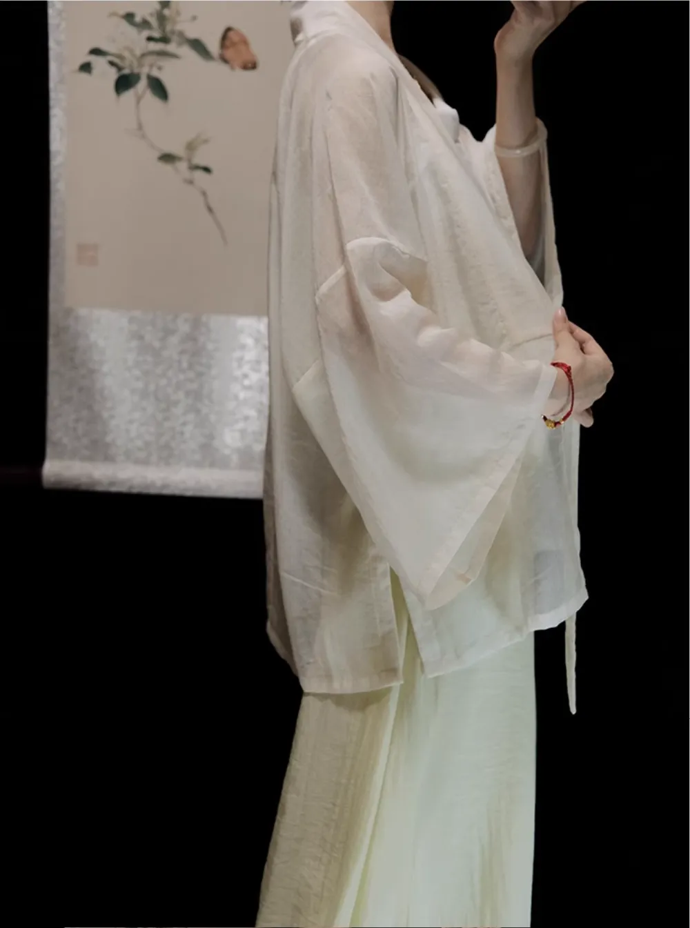 Cha Dao 茶道 Tea Ceremony Modernized Song Dynasty Helingshan Top & Songku Pants Set