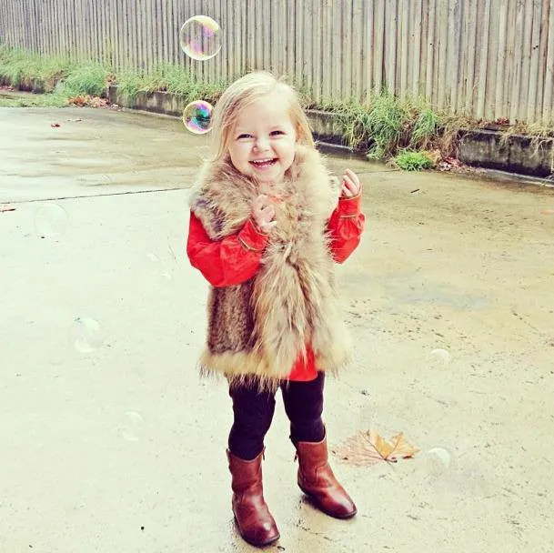 Children's Bambina Fur Vest