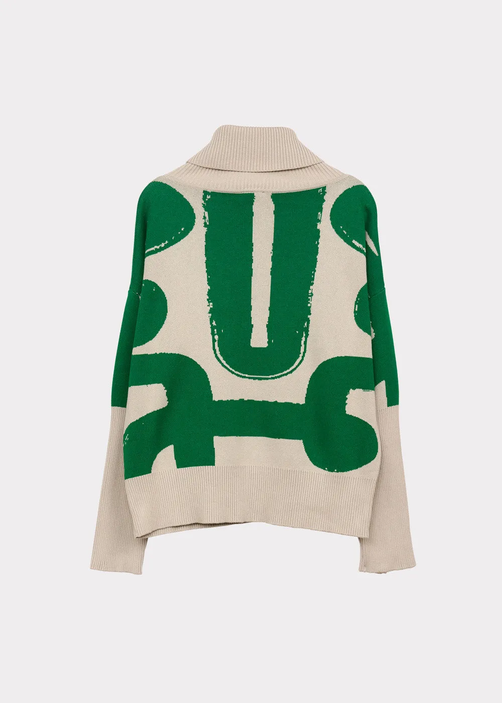 Chunky Turtleneck Knit Sense Green