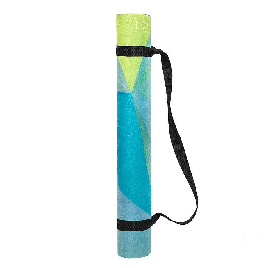 Combo Yoga Mat: 2-in-1 (Mat   Towel) - 1.5mm Geo - Lightweight, Ultra-Soft