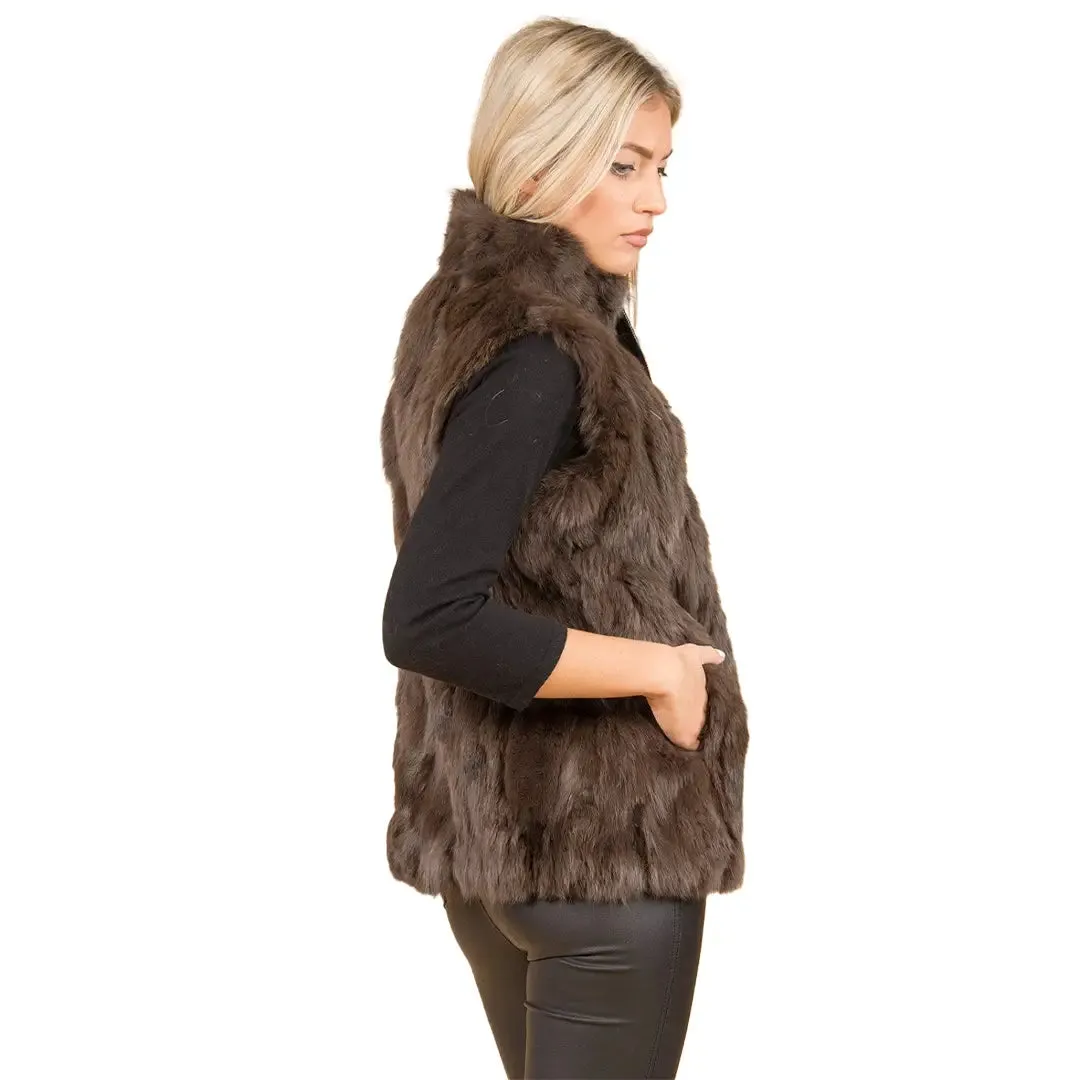 Coney Fur Zip Gilet by Jayley