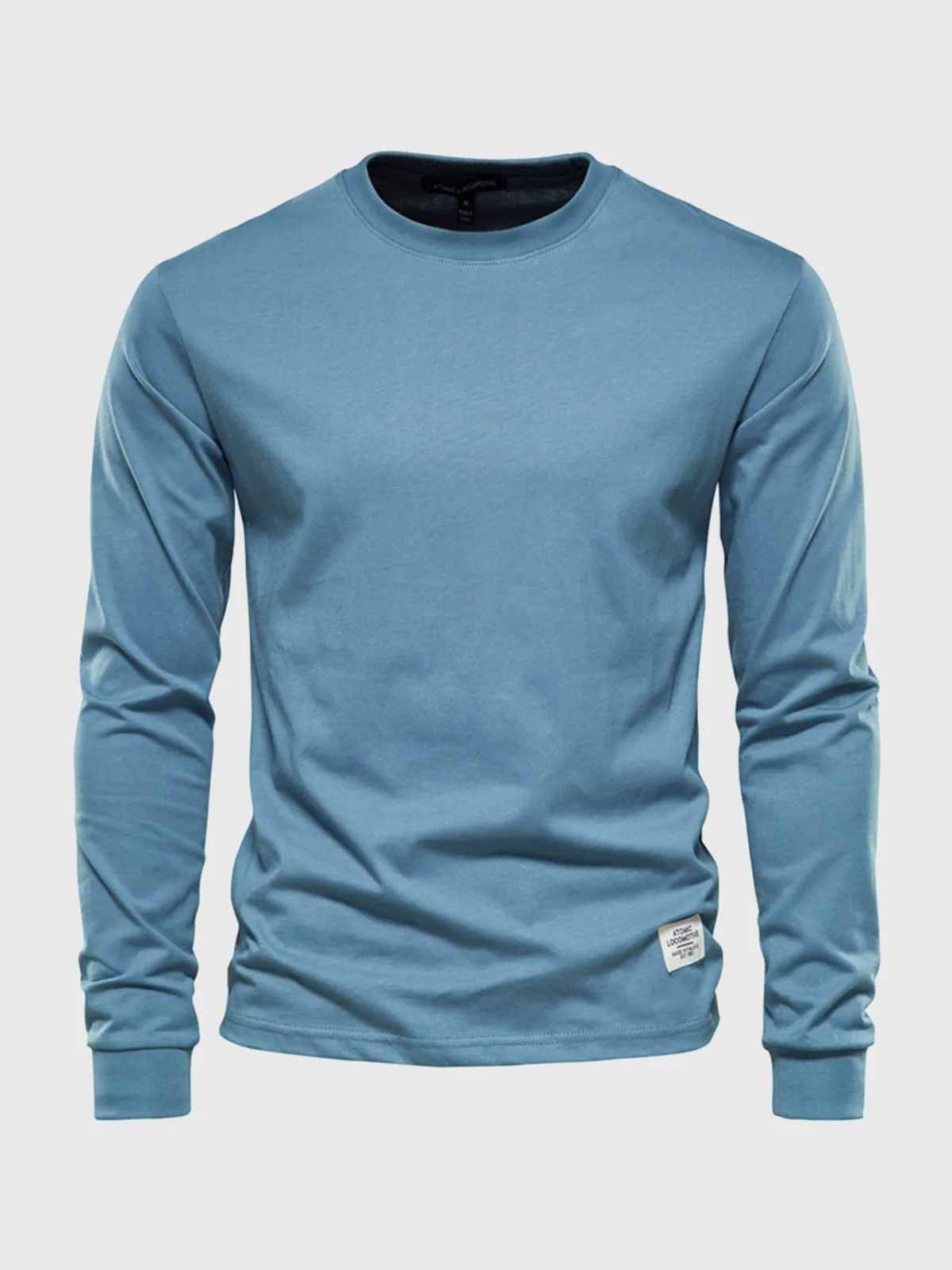 Crew neck Long Sleeve Cotton T-Shirt