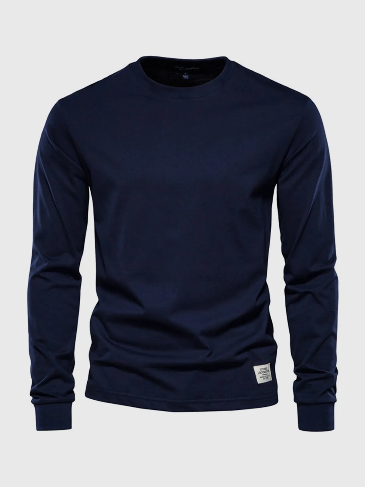 Crew neck Long Sleeve Cotton T-Shirt