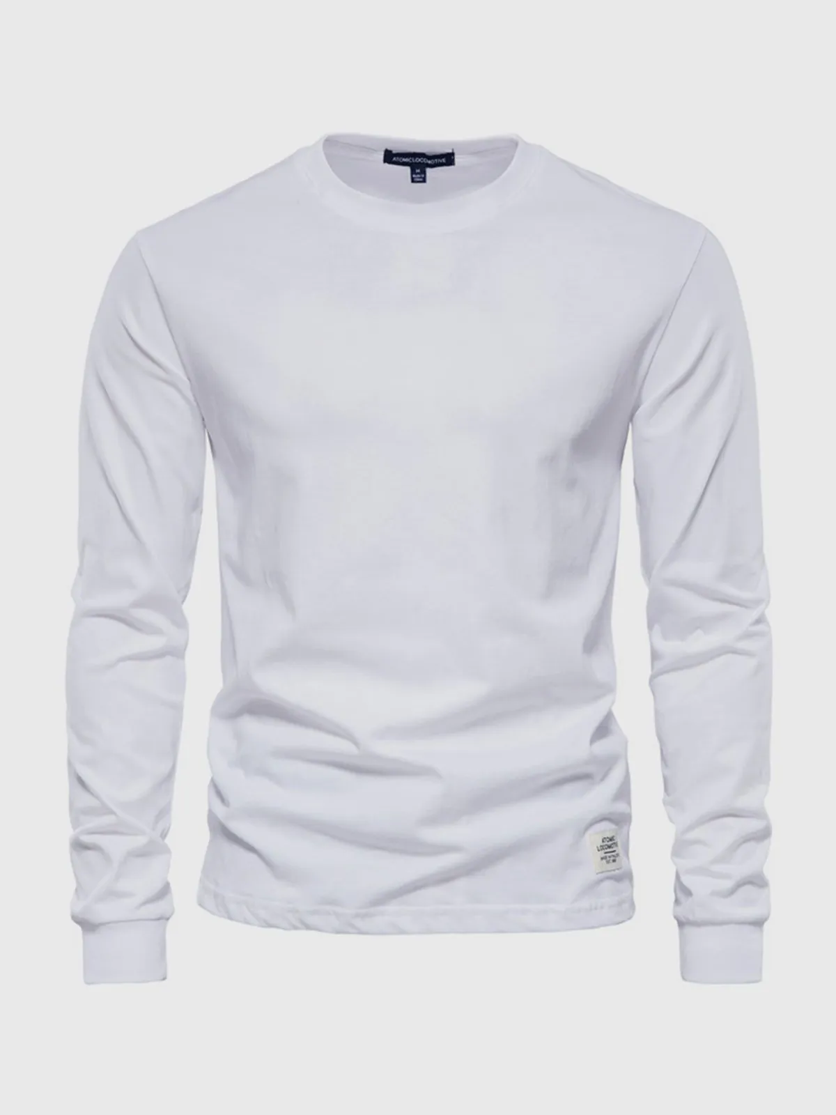 Crew neck Long Sleeve Cotton T-Shirt