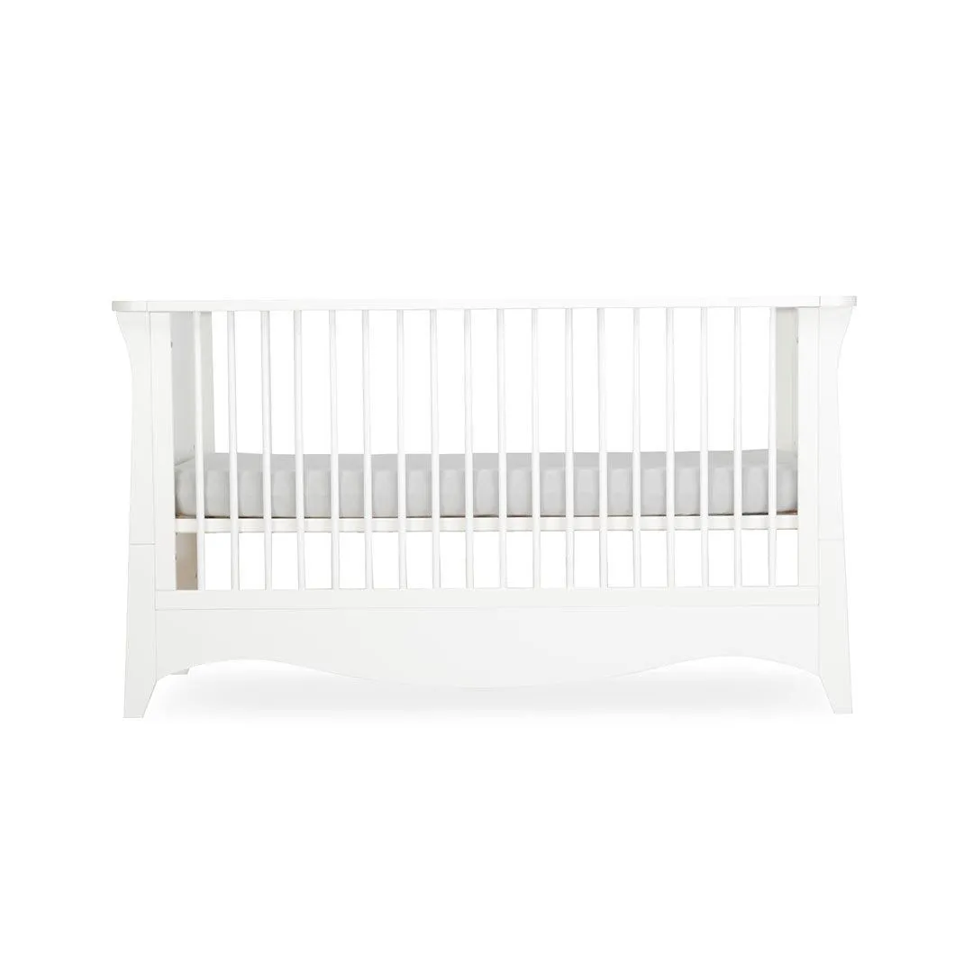 CuddleCo Clara 3 Piece Set 3-Drawer Dresser Cot Bed   Wardrobe  - White