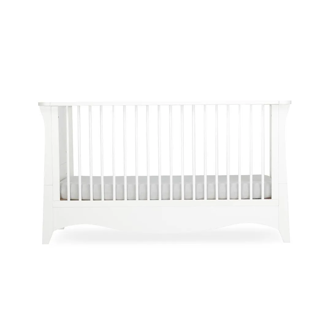 CuddleCo Clara 3 Piece Set 3-Drawer Dresser Cot Bed   Wardrobe  - White