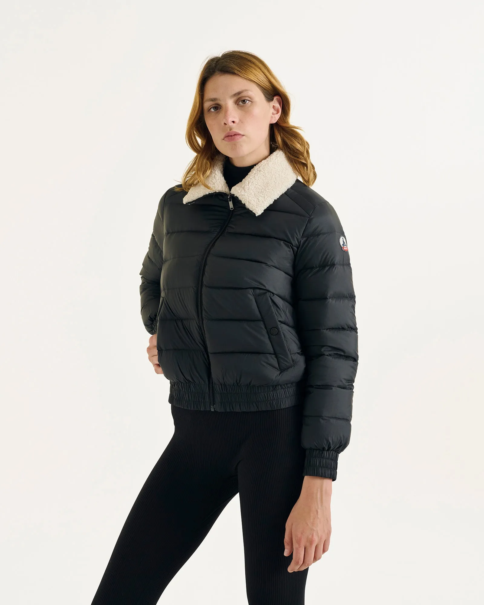 Danae aviator-style down jacket Black