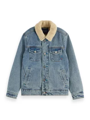 Denim Teddy Lining Jacket