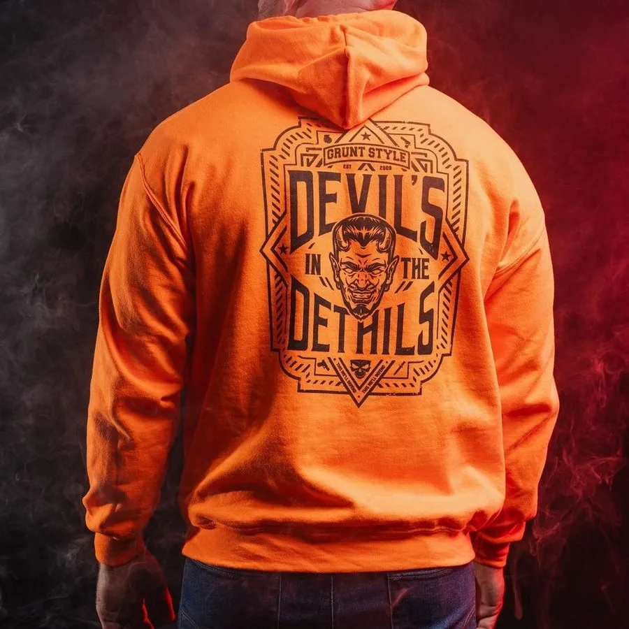 Devils In The Details Hoodie - Safety Orange