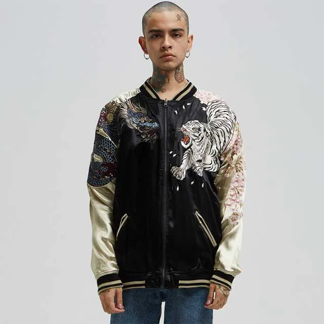 Embroidered Bomber Jacket