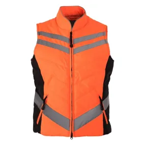 Equisafety CHILD Reflective Riding Quilted Gilet - Orange