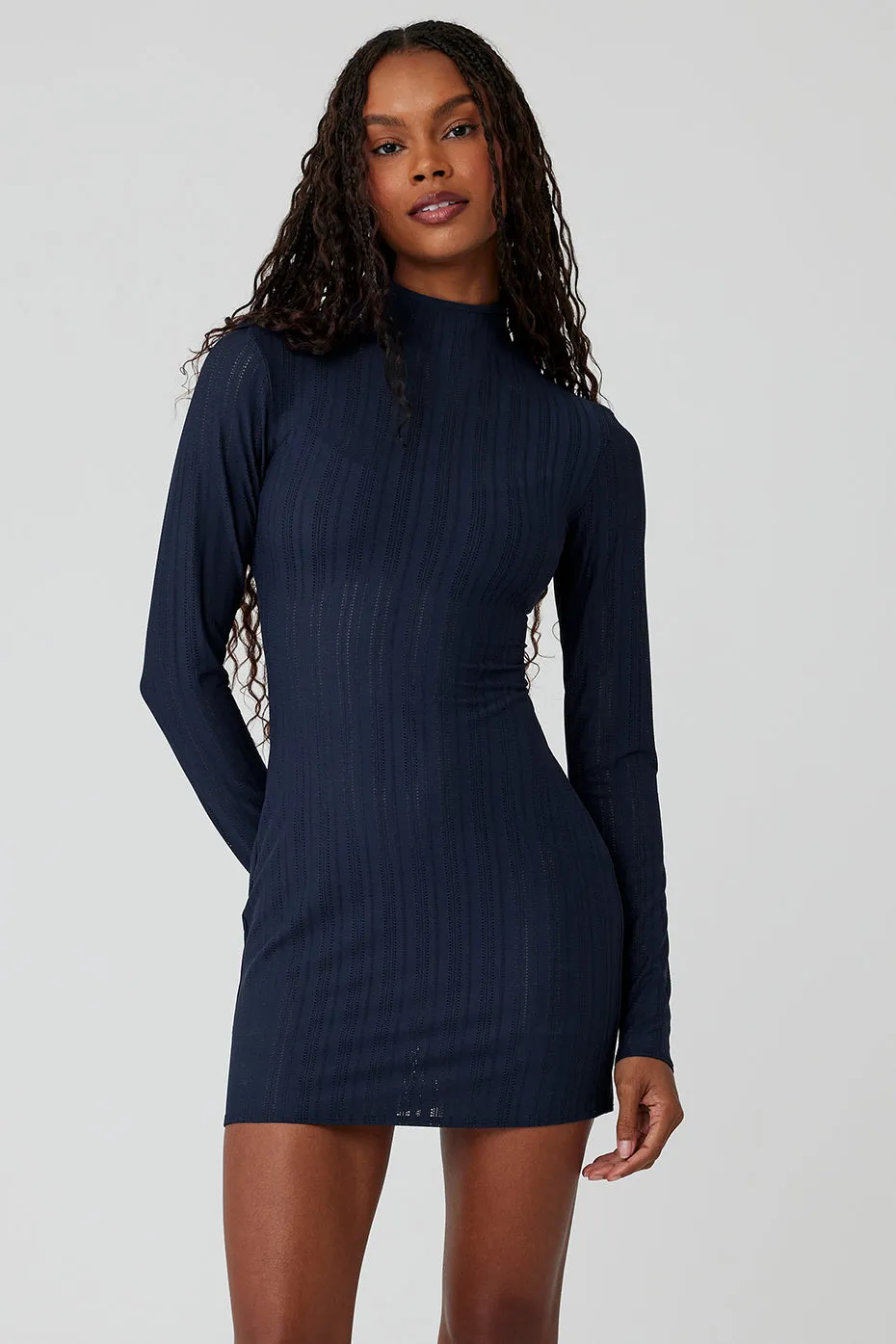 Euphoria Long Sleeve Dress - Navy