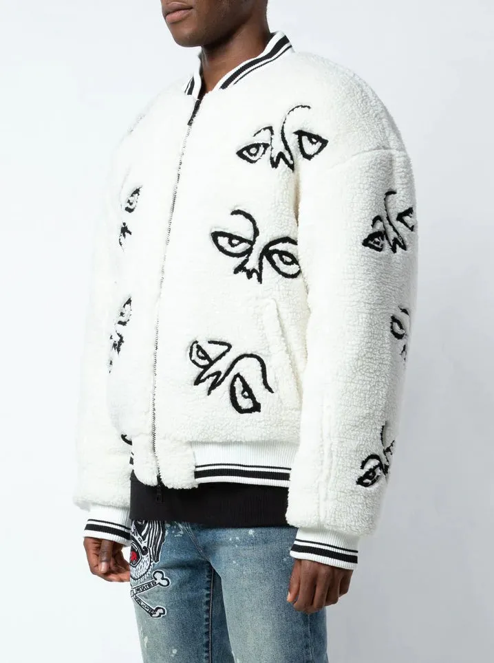 FACEZ SHERPA BOMBER CREAM