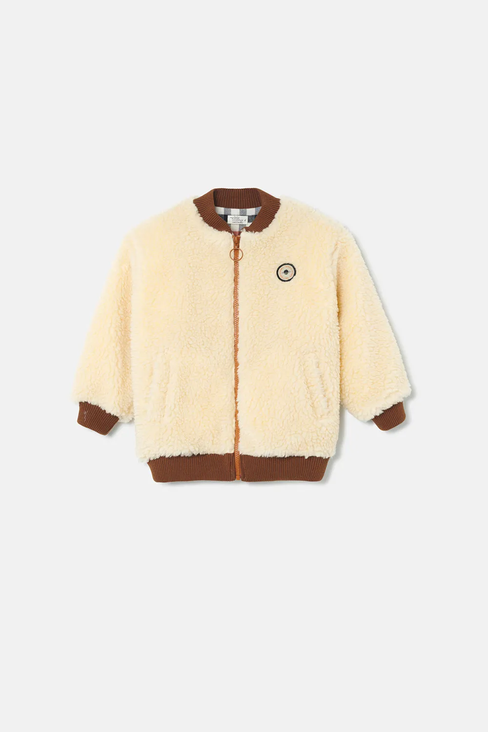 Faux Shearling Bomber Jacket