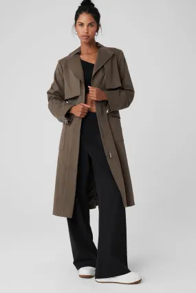 Formation Trench Coat - Olive Tree