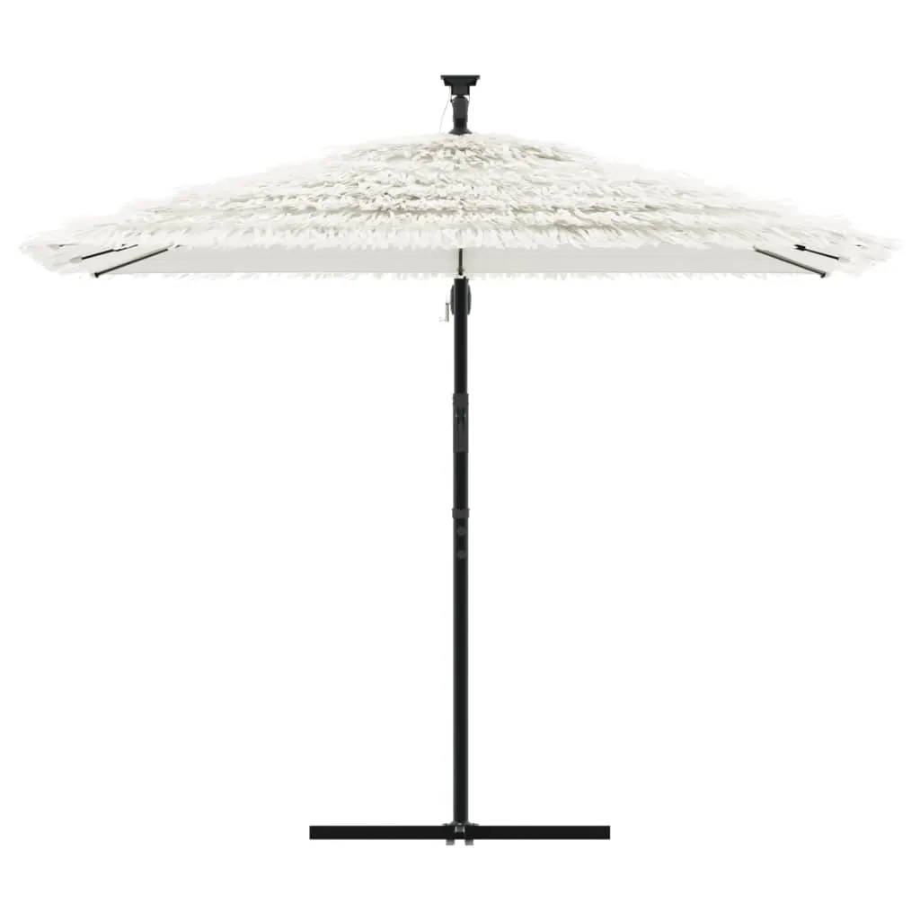 Garden Parasol with Steel Pole White 269x269x235 cm