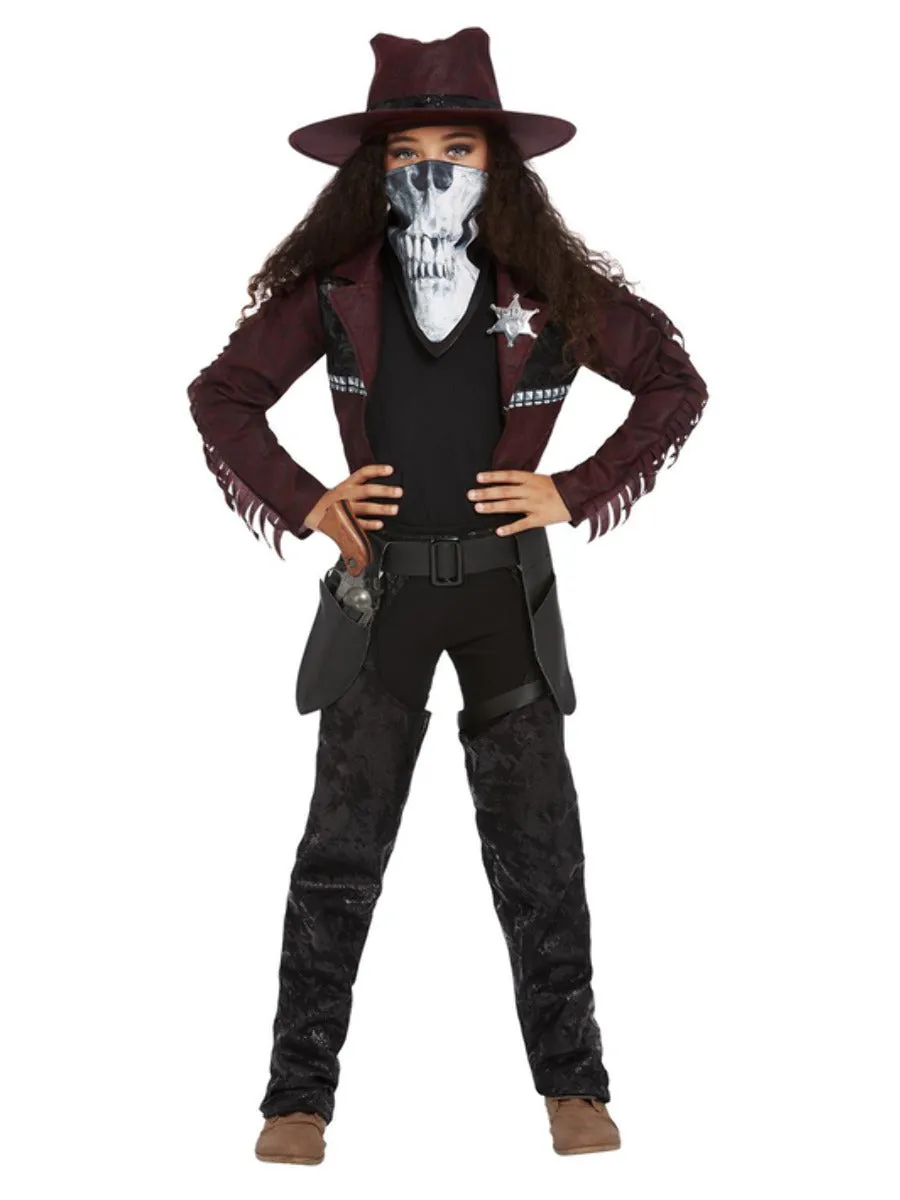 Girls Deluxe Dark Spirit Western Cowgirl Costume