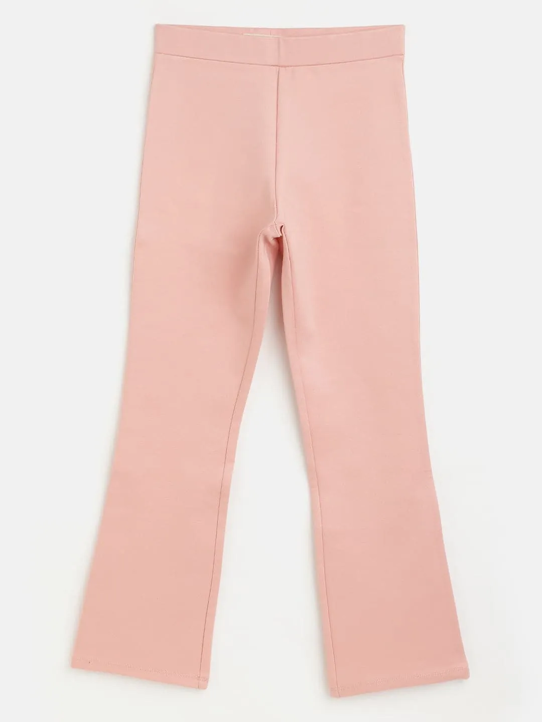 Girls Pink Bell Bottom Pants - Lyush Kids