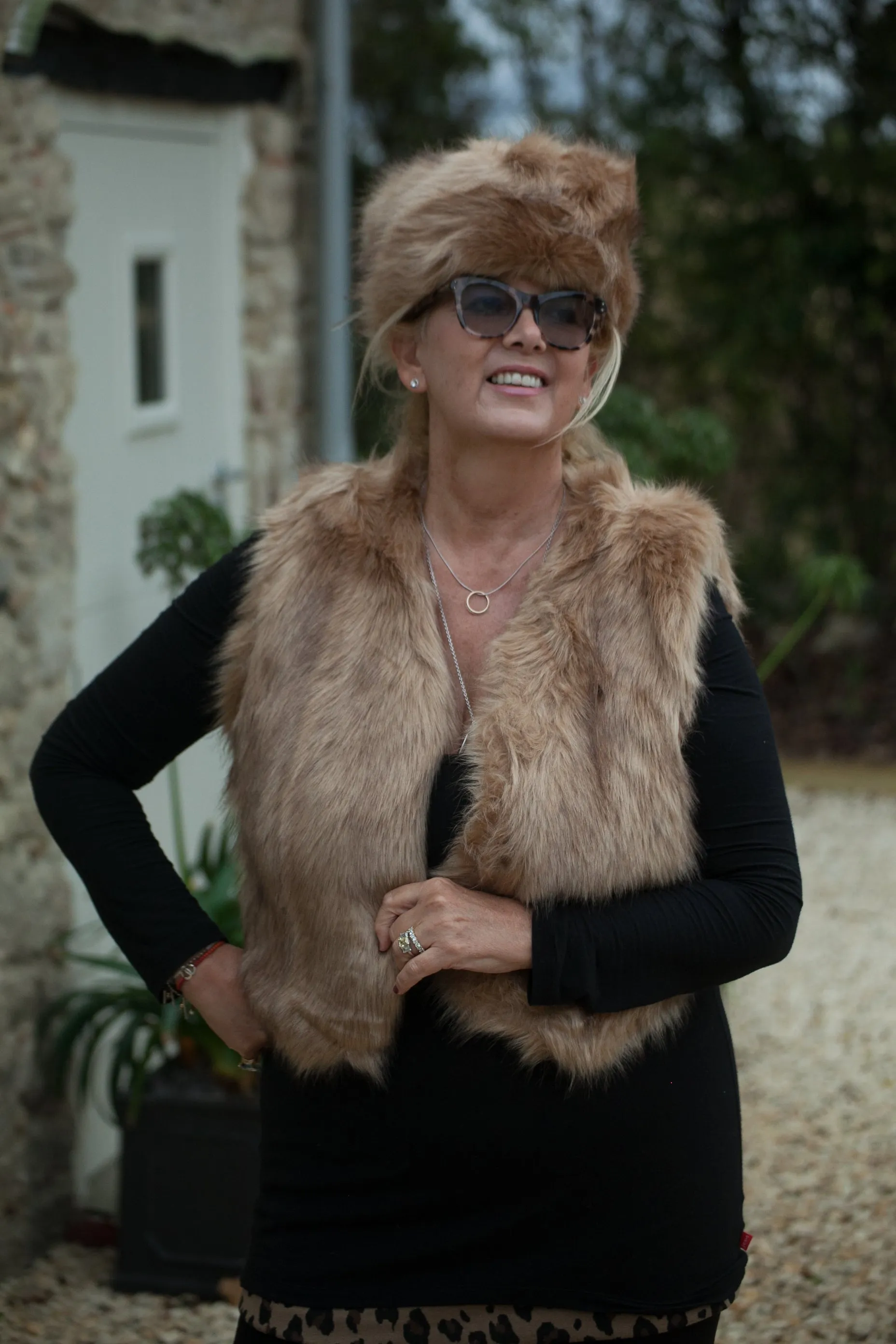 Gloria Faux Fur Gilet