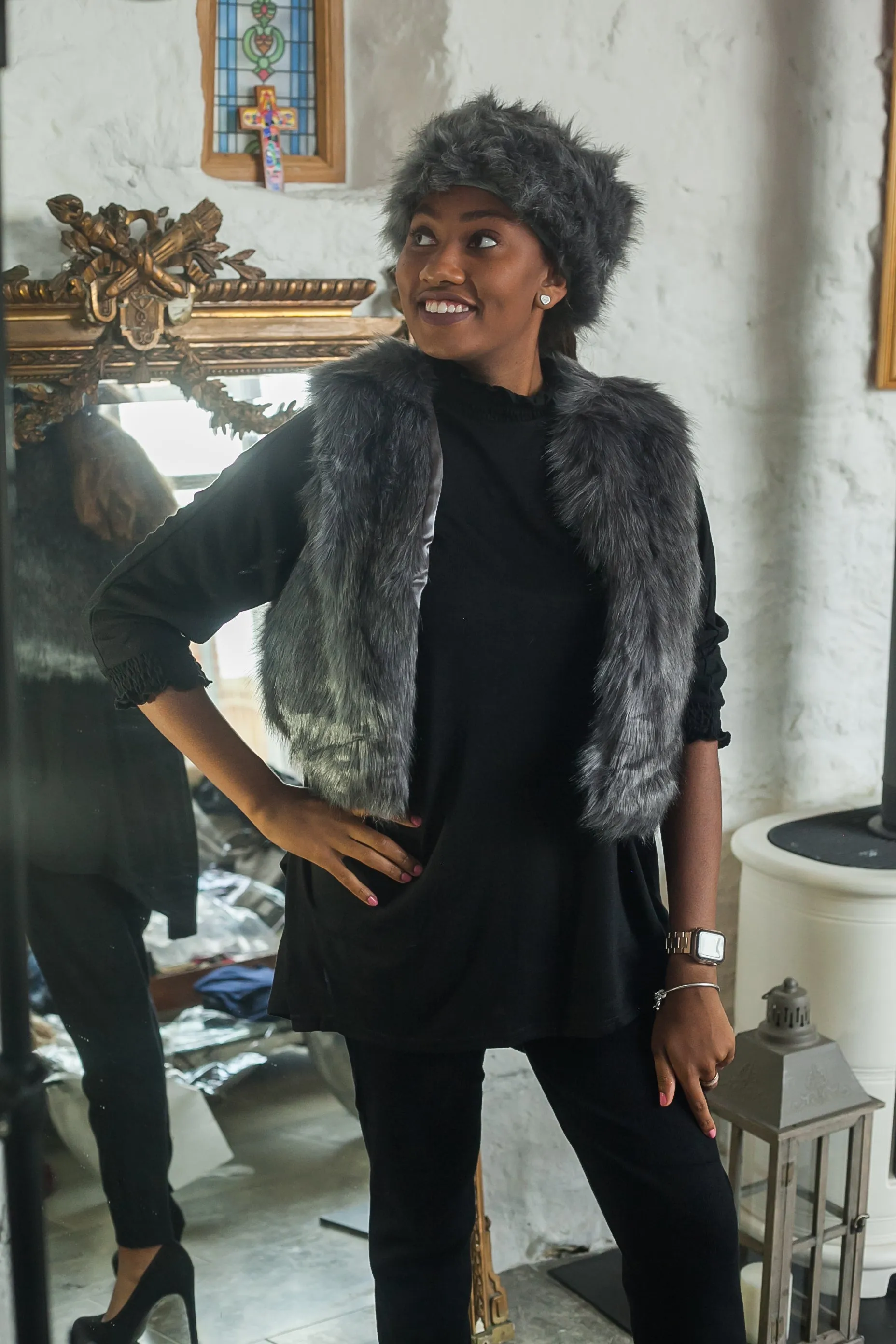 Gloria Faux Fur Gilet