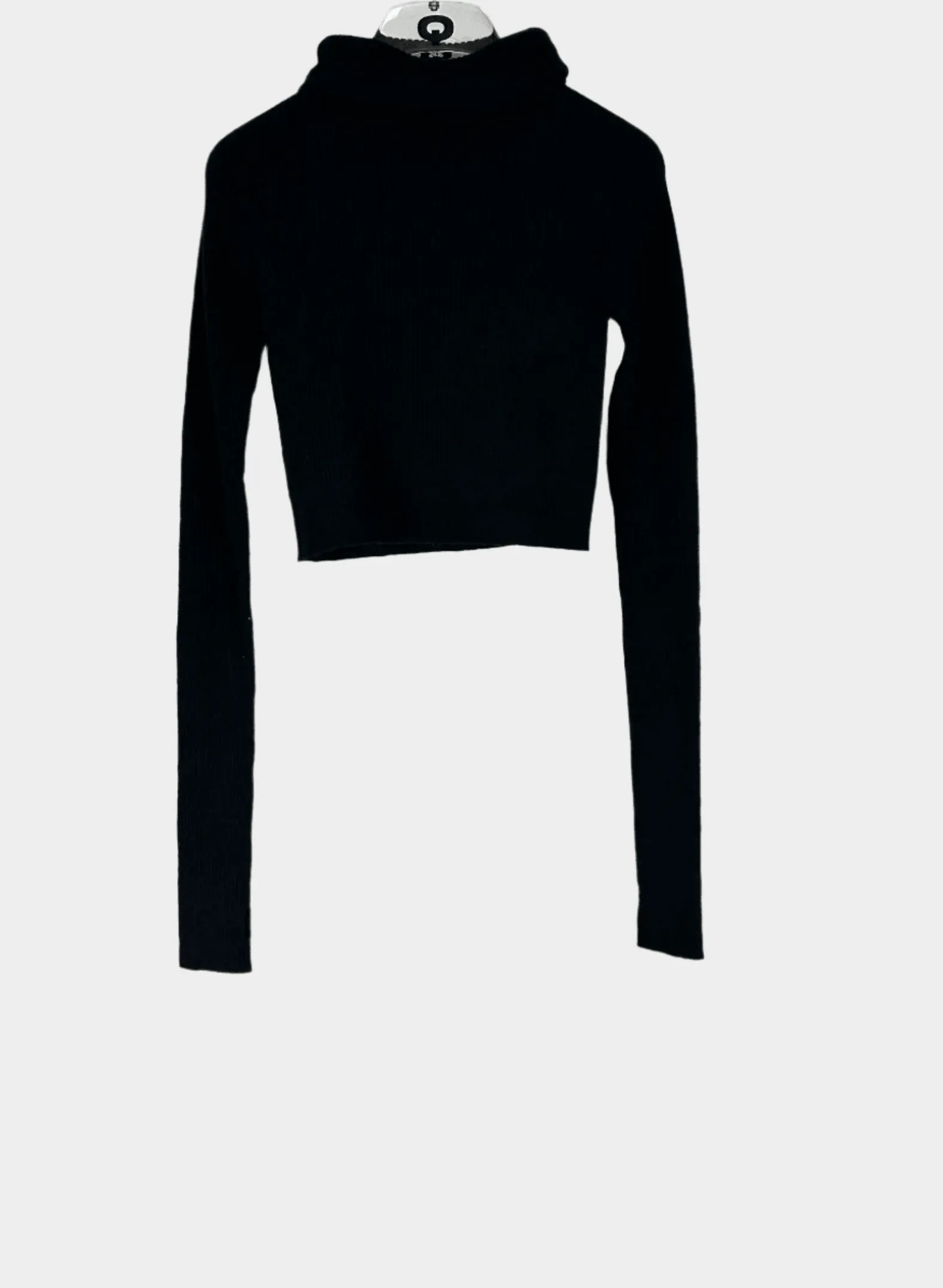 High Collar Crop Sweater