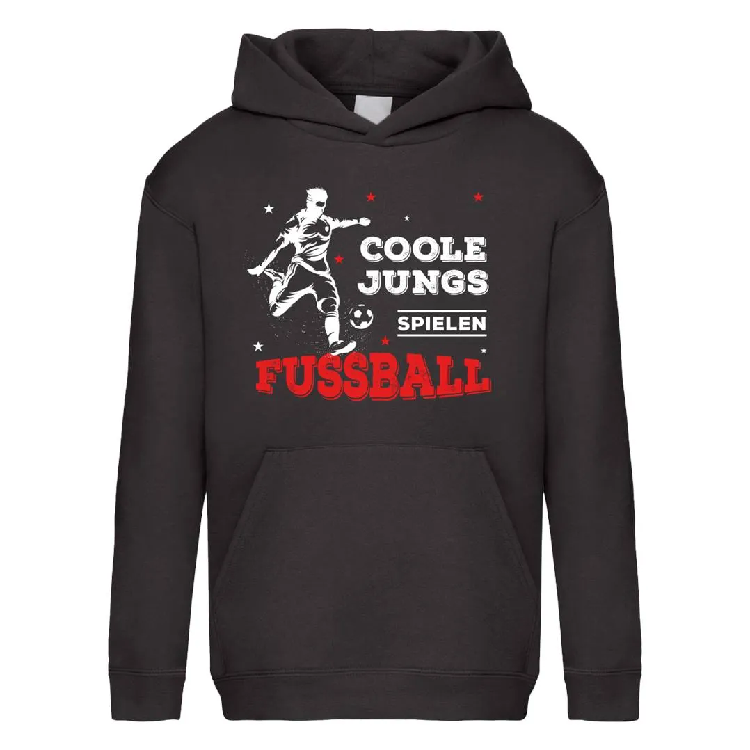 Hoodie Kinder - Coole Jungs spielen Fußball