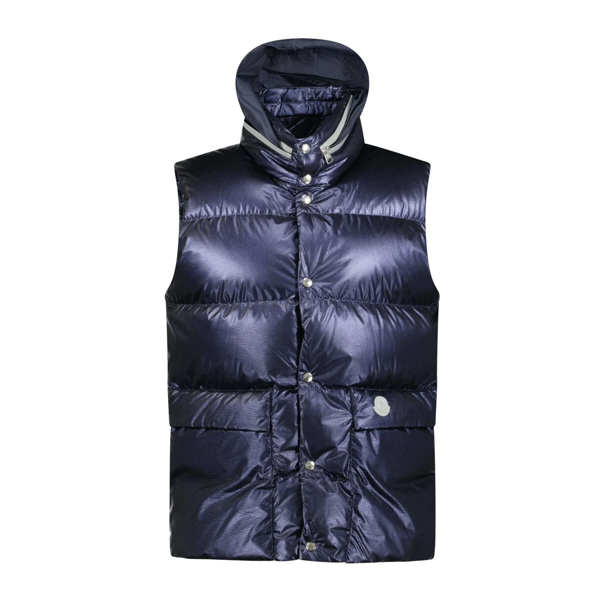 'Idir' Nylon Gilet Navy