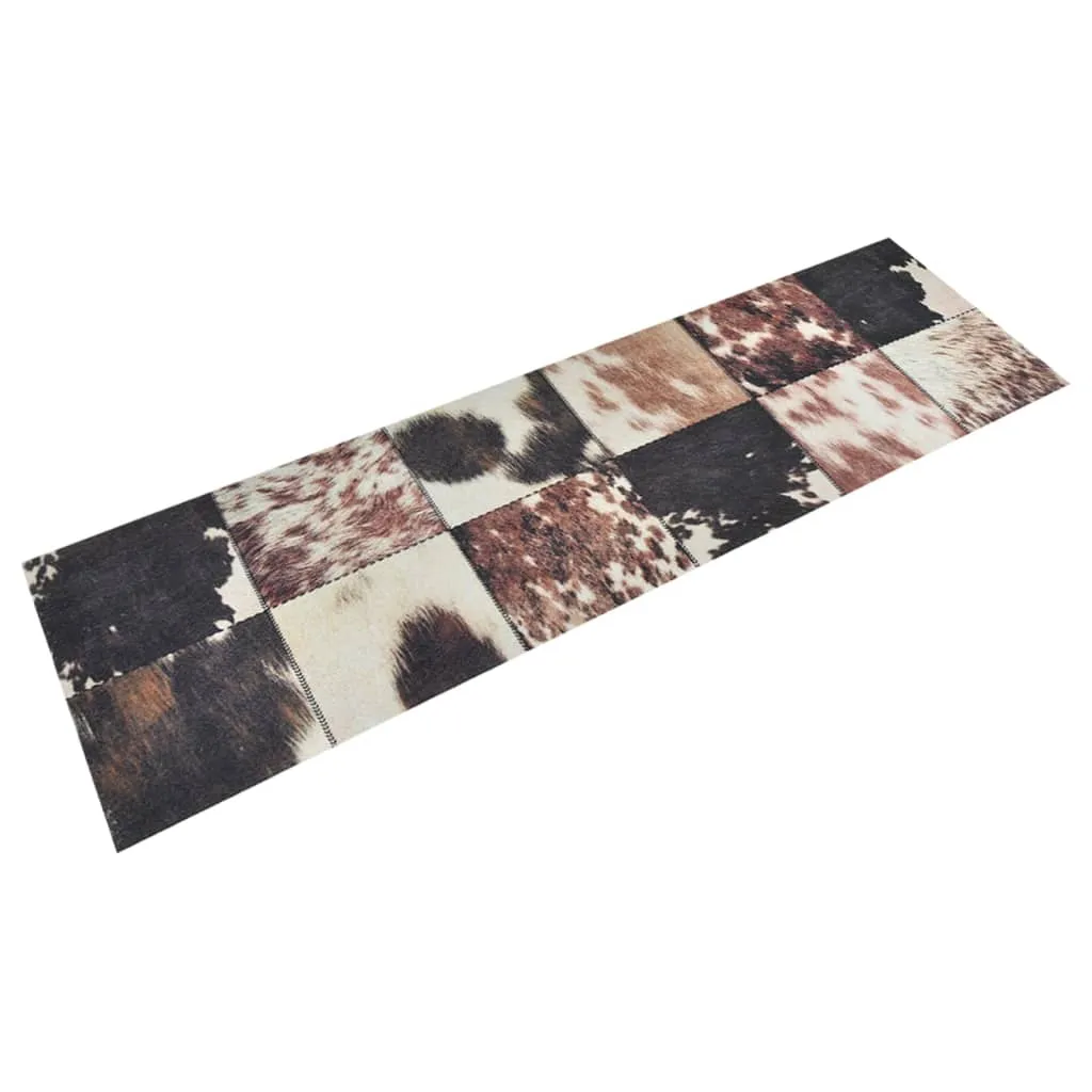 Kitchen Rug Washable Animal Skin 45x150 cm Velvet