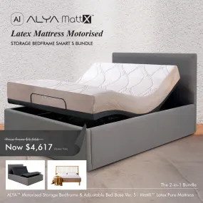 Latex Mattress Motorised Storage Bedframe Smart S Bundle