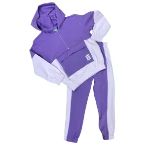 Lavender and Purple Jacket and Pants Set