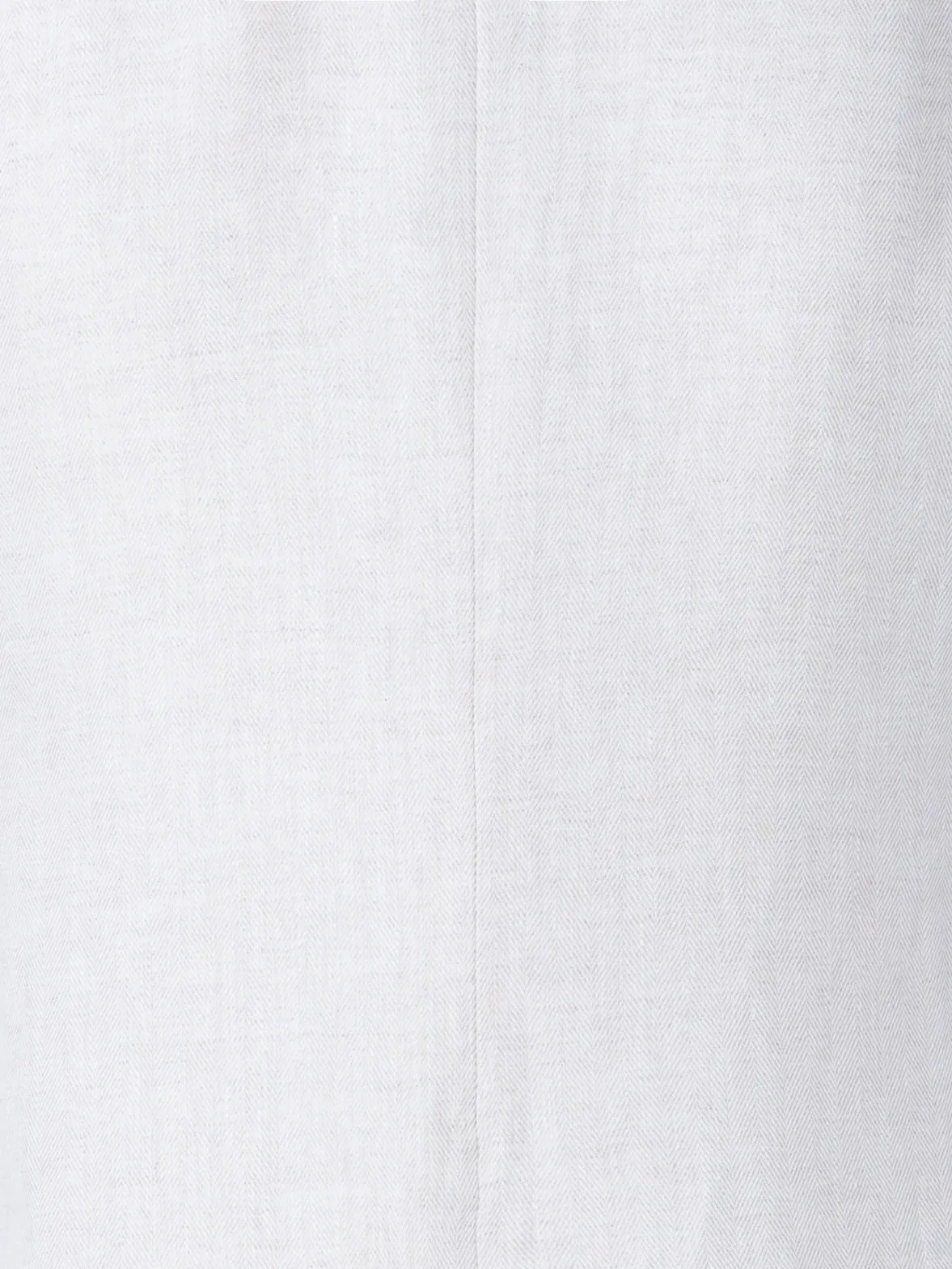 Long Double-Breasted Linen Gilet