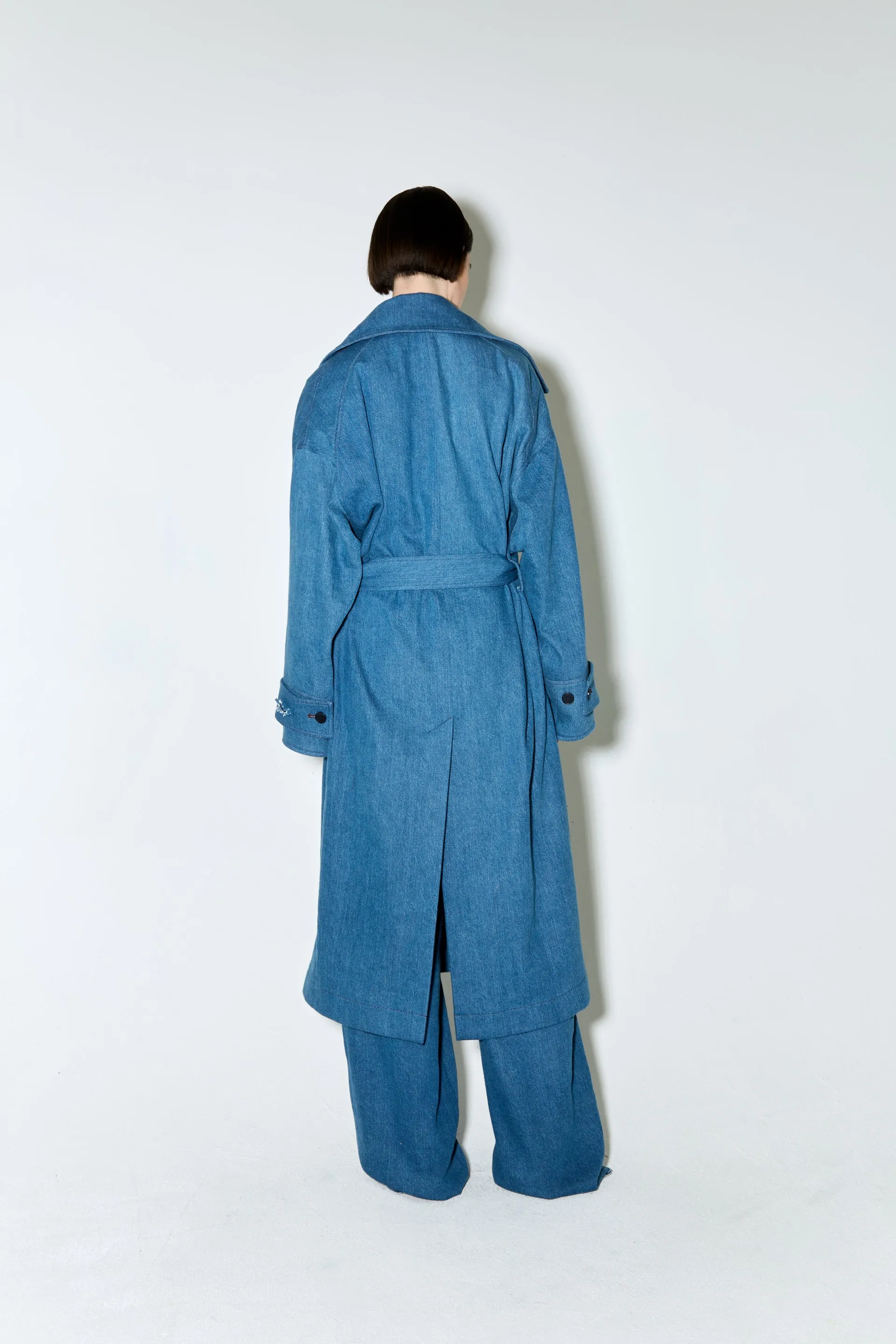 MATISS trench coat blue