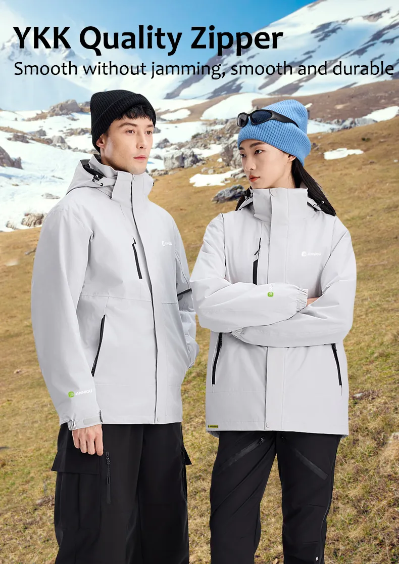 Men and Women's 3-in-1 Removable Outdoor Jacket